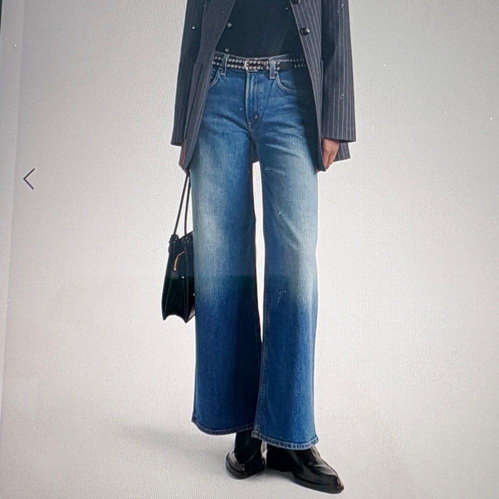 Citizens Of Humanity Loli  Blue Flare & Wide Leg Jeans